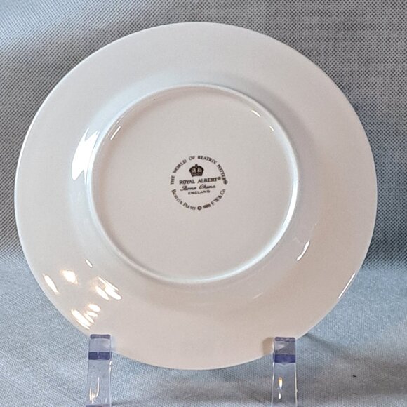 Royal Albert Benjamin Bunny Beatrix Potter 1986 Side Plate 6.5" England - Picture 7 of 11